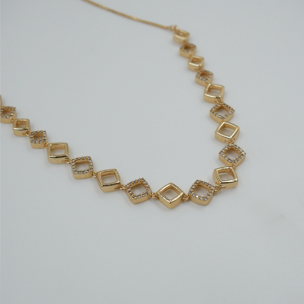 Rectangular Golden Necklace
