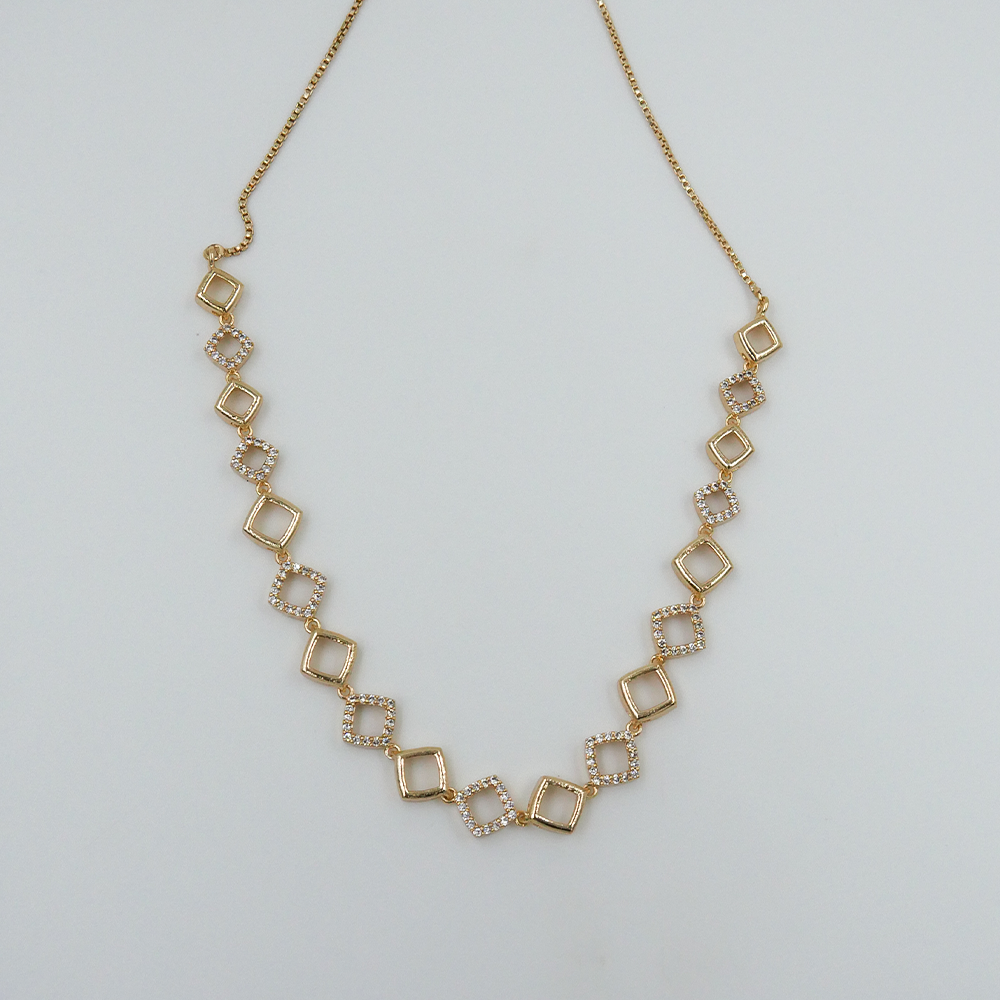 Rectangular Golden Necklace