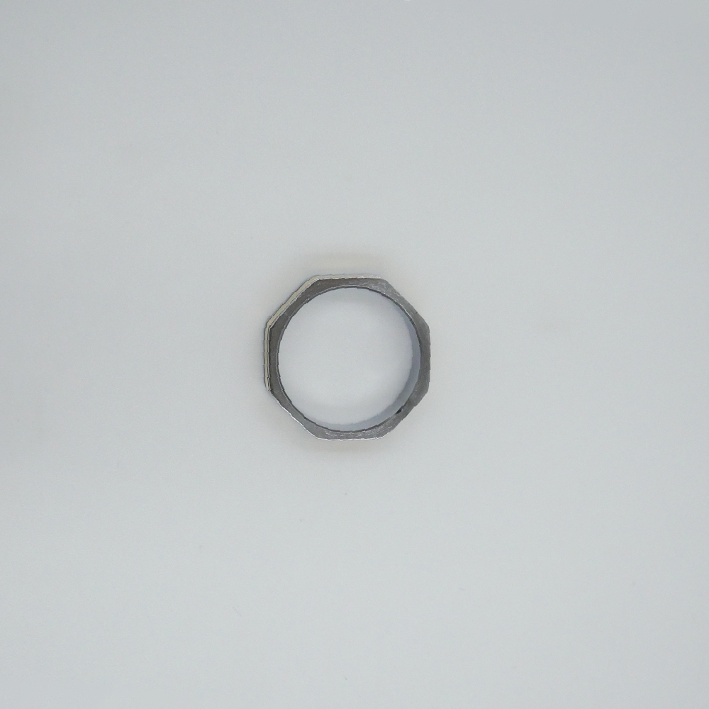 Octagon Mixed Metal Ring
