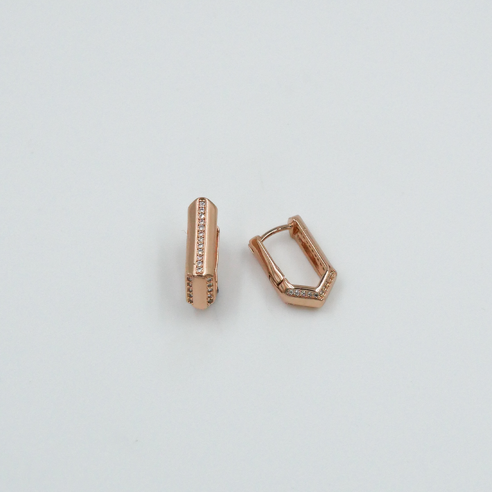 Rectangle Golden Hoops