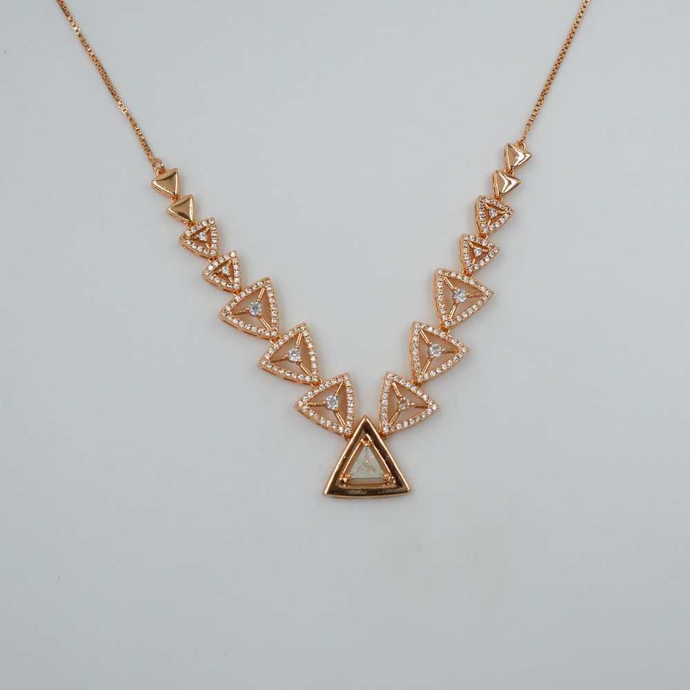 Triangle Diamond Necklace