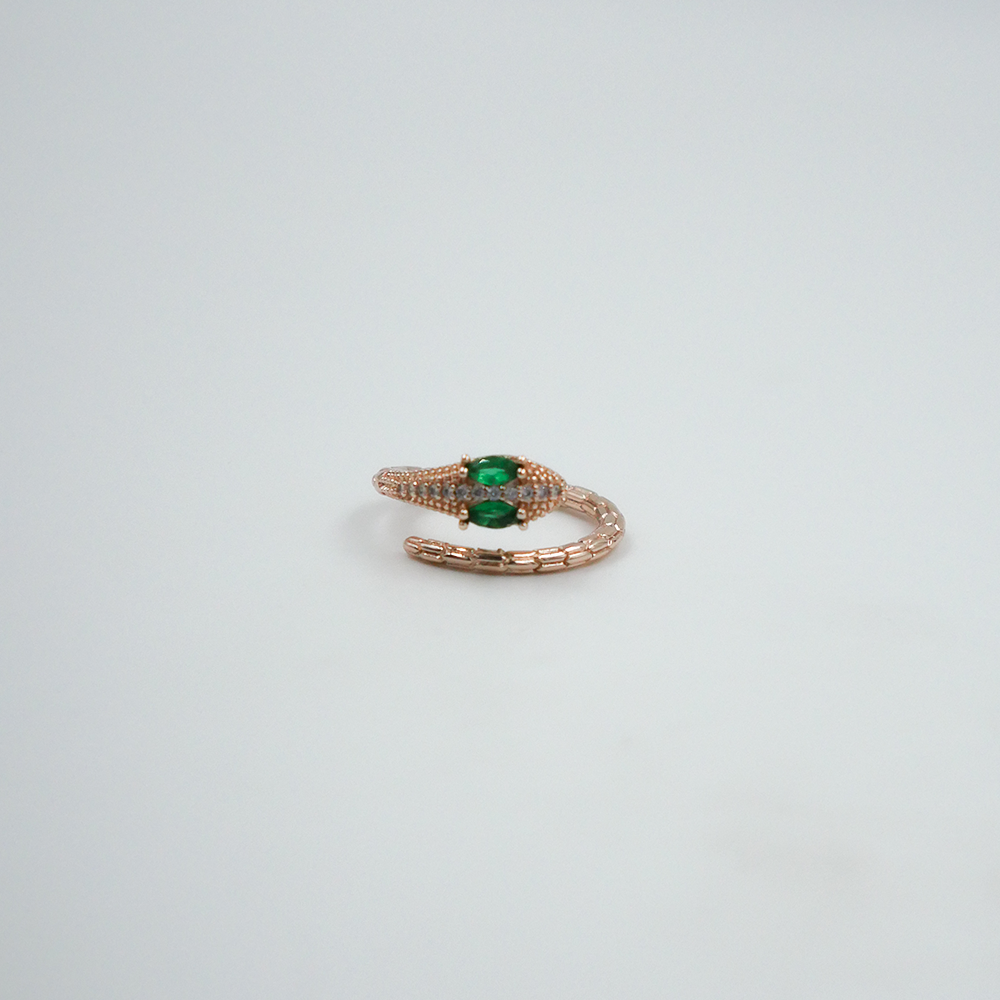 Slytherin Rose Gold Ring
