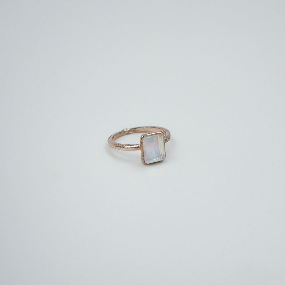 Crystal Rectangle ring