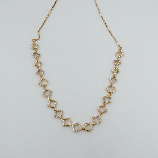 Rectangular Golden Necklace