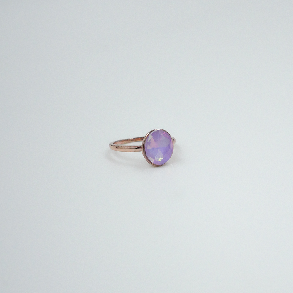 Purple Crystal Ring