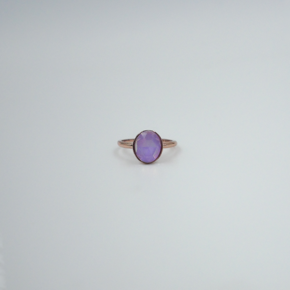 Purple Crystal Ring