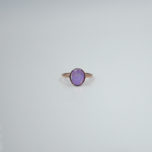 Purple Crystal Ring