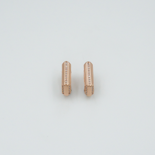 Rectangle Golden Hoops