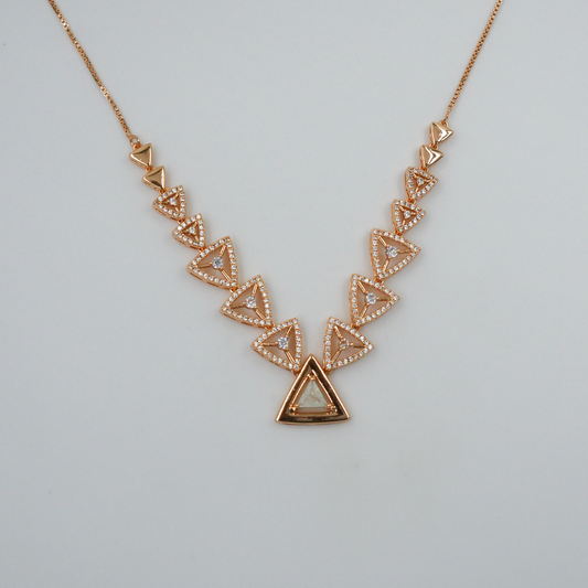 Triangle Diamond Necklace