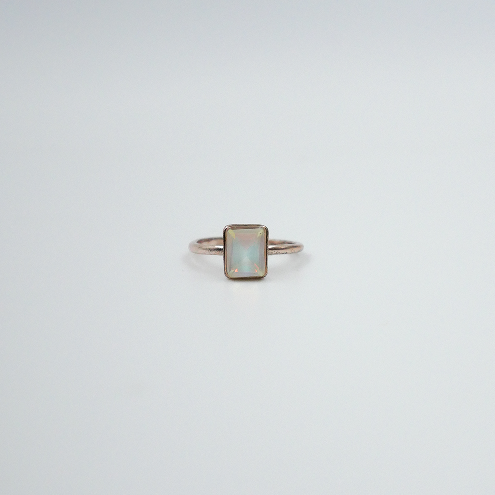 Crystal Rectangle ring