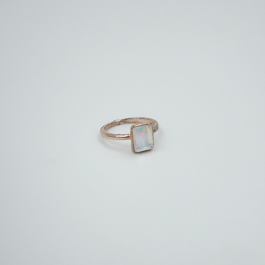 Crystal Rectangle ring